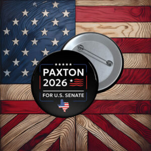 Ken Paxton 2026 For U.S. Senate Campaign Logo Pin