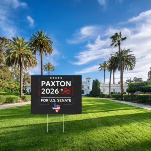 Ken Paxton 2026 For U.S. Senate Campaign Logo Yard Sign