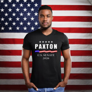 Ken Paxton Texas 2026 Senate Waving Ribbon Flag T-Shirt