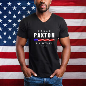 Ken Paxton Texas 2026 Senate Waving Ribbon Flag T-Shirt
