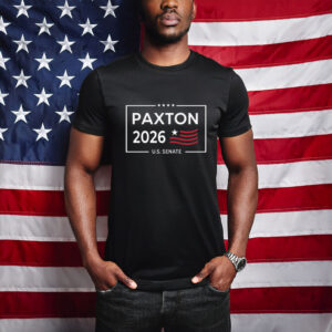 Paxton 2026 U.S. Senate Campaign Minimalist Border & Flag Tee
