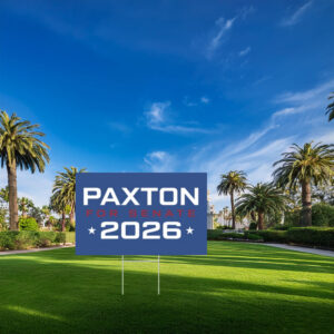 Paxton for Senate 2026 Bold Star Yard Sign