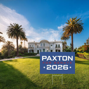 Paxton for Senate 2026 Bold Star Yard Sign