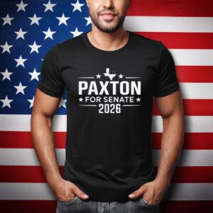 Paxton for Senate 2026 Bold Typography Texas Shirt