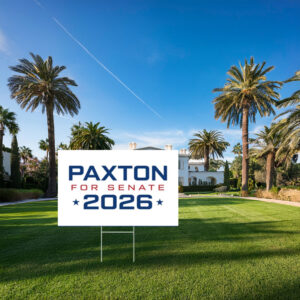 Paxton for Senate 2026 Patriotic Star Yard Sign