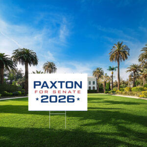 Paxton for Senate 2026 Patriotic Star Yard Sign