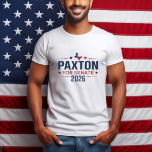 Paxton for Senate 2026 Patriotic Stars & Texas Flag Shirt