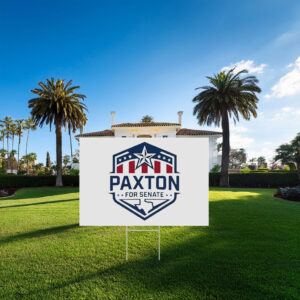 Paxton for Senate Patriotic Crest Shield Texas Yard Sign