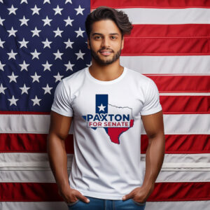 Paxton for Senate Texas State Map Graphic Shirt
