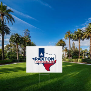 Paxton for Senate Texas State Map Graphic Yard Sign