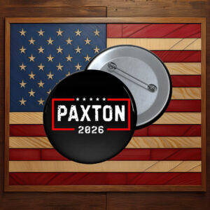 Support Ken Paxton for Texas Senate 2026 Distressed Graphic Pin