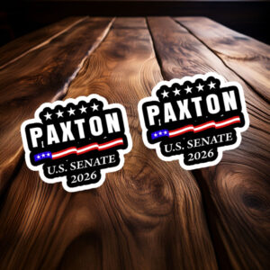 Ken Paxton Texas 2026 Senate Election Support Sticker, Political Campaign Decal