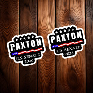 Ken Paxton Texas 2026 Senate Election Support Sticker, Political Campaign Decal