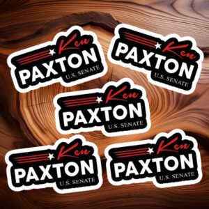 Ken Paxton for Texas 2026 Senate U.S. Senator Campaign Flag Sticker, Patriotic Election Decal