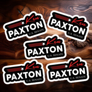 Ken Paxton for Texas 2026 Senate U.S. Senator Campaign Flag Sticker, Patriotic Election Decal