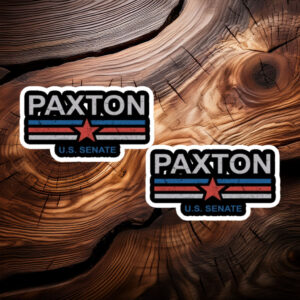 Ken Paxton for Texas U.S. Senate Sticker, Vintage Red Star 2026 Election Decal