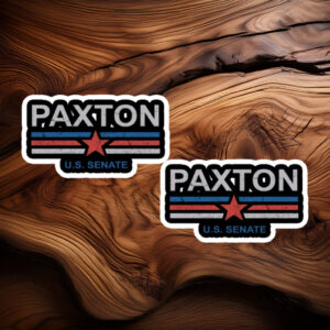 Ken Paxton for Texas U.S. Senate Sticker, Vintage Red Star 2026 Election Decal