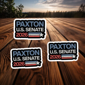 Ken Paxton for U.S. Senate 2026 Texas Support Sticker, Political Campaign Decal