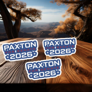 Paxton For Senate 2026 Sticker, Campaign-Inspired Election Decal