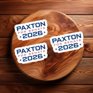 Paxton For Senate 2026 Sticker, Texas Election Campaign Decal