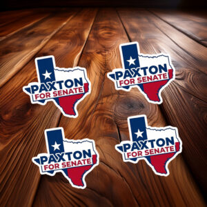 Paxton For Senate Texas Sticker, Political Campaign Decal, Waterproof Vinyl Election Sticker