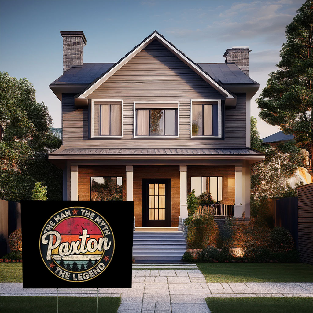 A Legend Named Paxton Lives Here Yard Sign – Personalized Name Sign