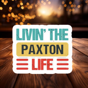 Bold Paxton Name Sticker – Political Support Decal