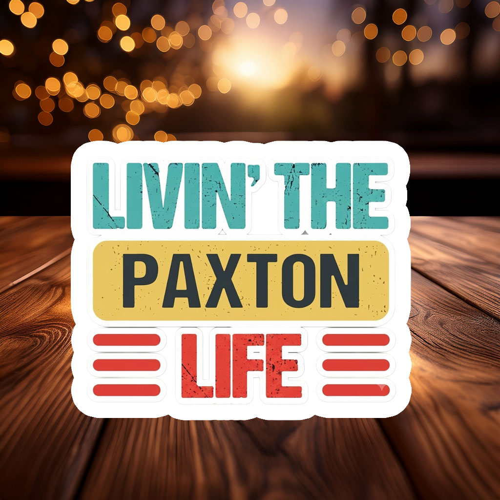 Bold Paxton Name Sticker – Political Support Decal
