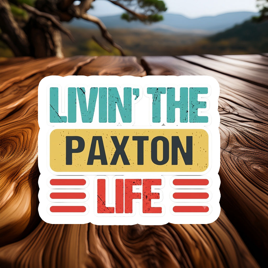 Bold Paxton Name Sticker – Political Support Decal