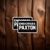 Endorses Paxton US Senate 2026 Sticker