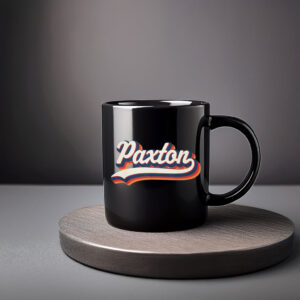 Good Vibes Paxton Mug – Retro Personalized Name Cup
