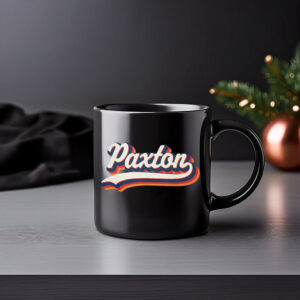 Good Vibes Paxton Mug – Retro Personalized Name Cup