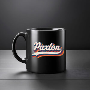 Good Vibes Paxton Mug – Retro Personalized Name Cup
