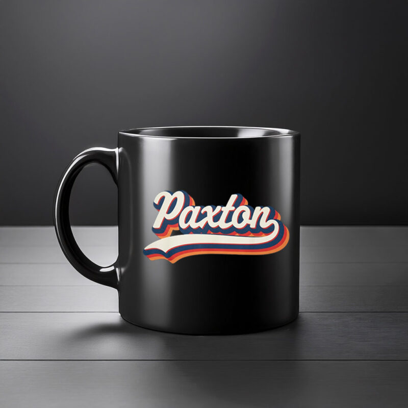 Good Vibes Paxton Mug – Retro Personalized Name Cup