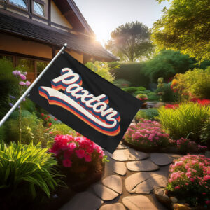 Groovy Paxton Celebration Flag – Retro Personalized Name Banner