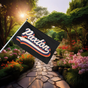 Groovy Paxton Celebration Flag – Retro Personalized Name Banner