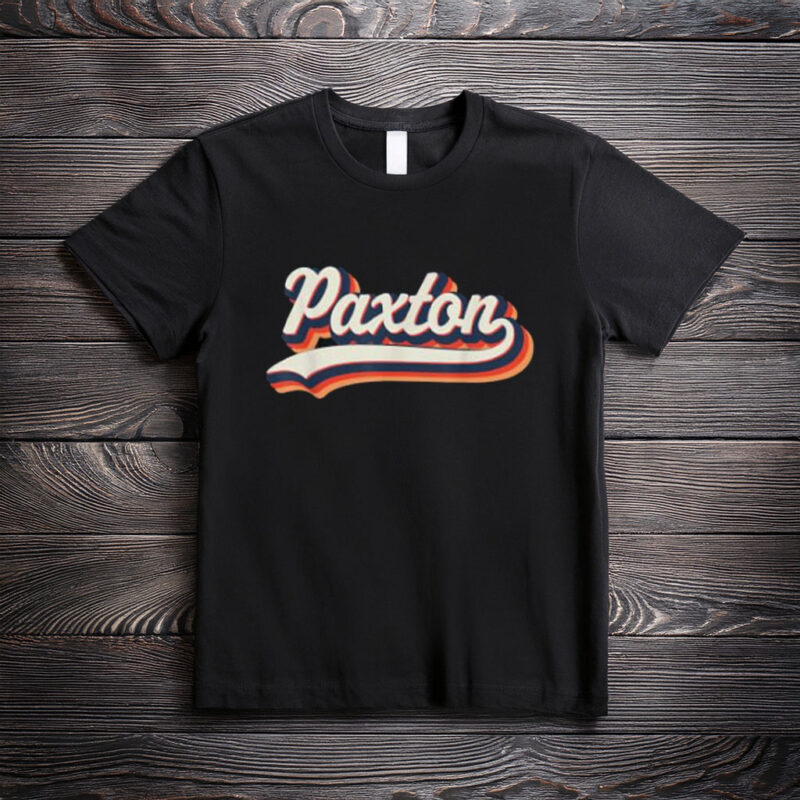 Groovy Paxton Shirt – Retro Personalized First Name Tee