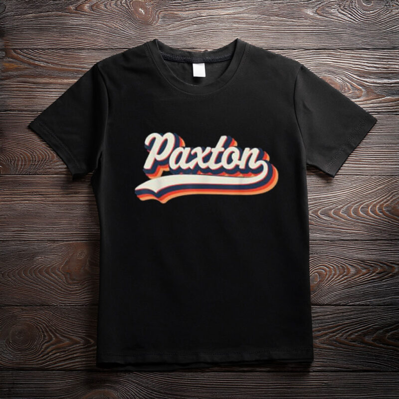 Groovy Paxton Shirt – Retro Personalized First Name Tee