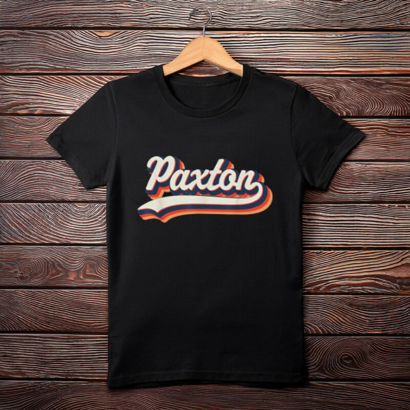 Groovy Paxton Shirt – Retro Personalized First Name Tee