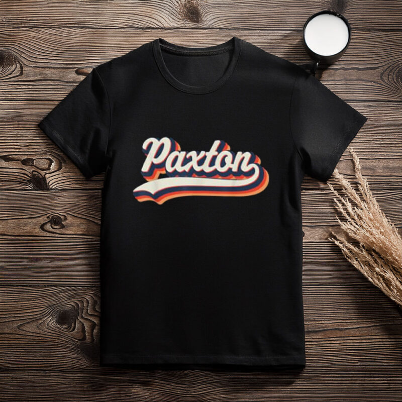 Groovy Paxton Shirt – Retro Personalized First Name Tee