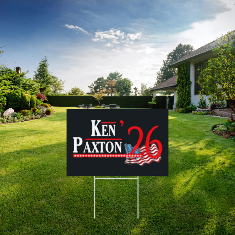 Ken Paxton 2026 Campaign Graphic Yard Sign