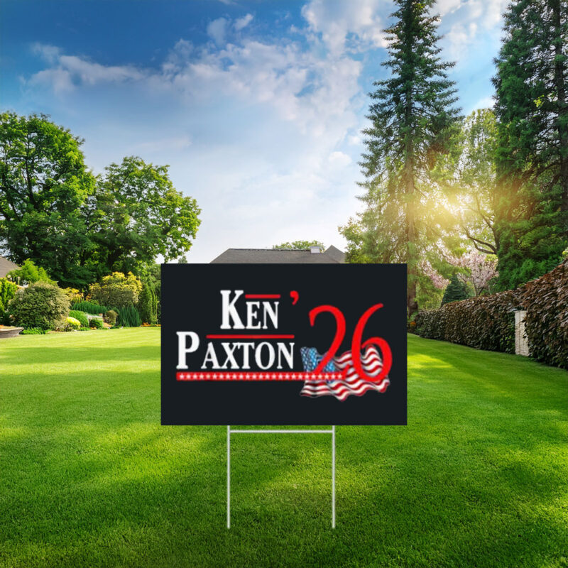 Ken Paxton 2026 Campaign Graphic Yard Sign