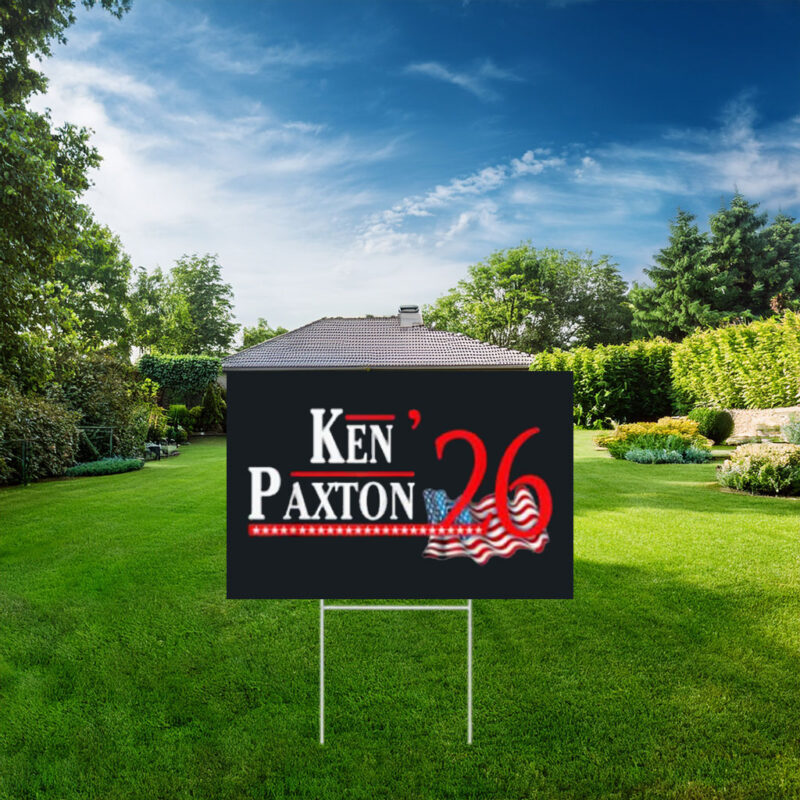 Ken Paxton 2026 Campaign Graphic Yard Sign
