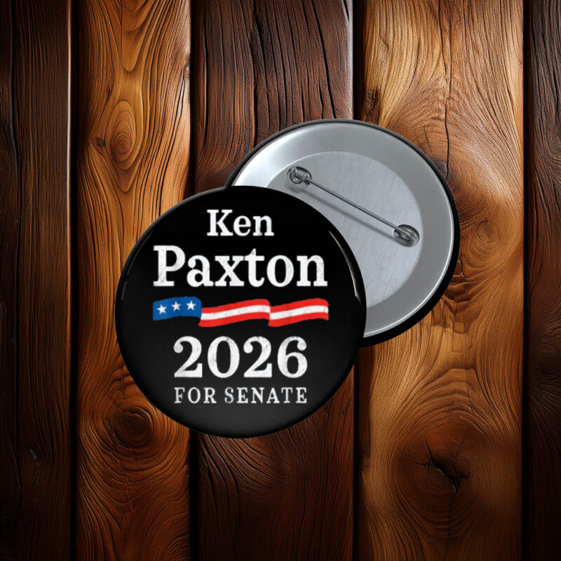 Ken Paxton 2026 For Senate Election Texas Republican Button