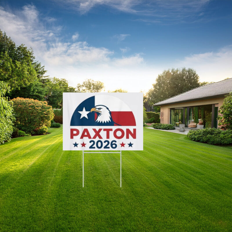 Ken Paxton 2026 Patriotic Eagle Yard Sign