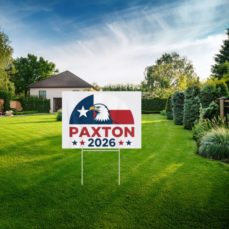 Ken Paxton 2026 Patriotic Eagle Yard Sign