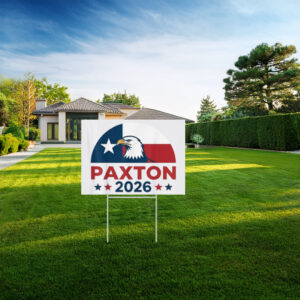 Ken Paxton 2026 Patriotic Eagle Yard Sign