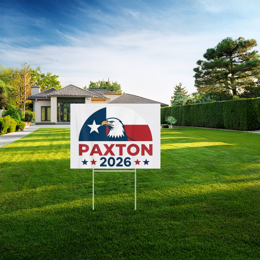 Ken Paxton 2026 Patriotic Eagle Yard Sign