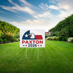 Ken Paxton 2026 Patriotic Eagle Yard Sign