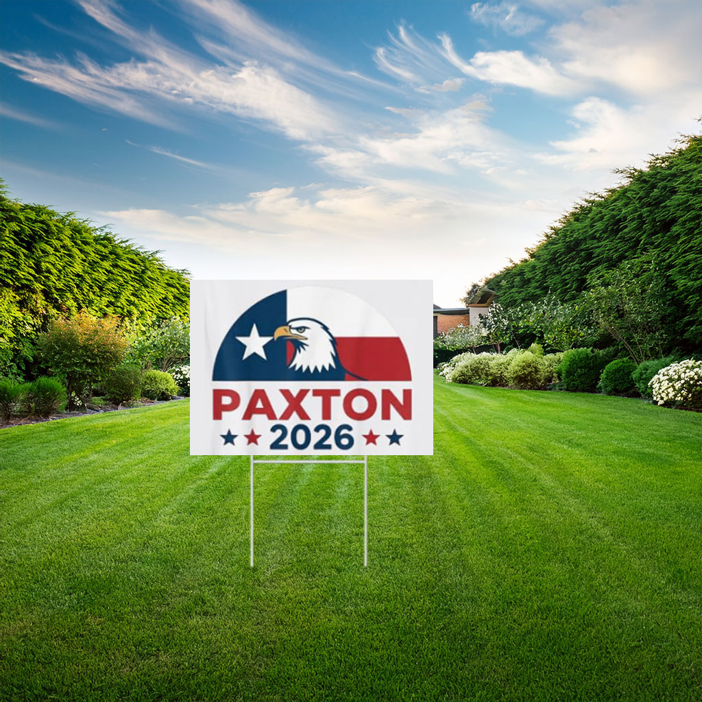 Ken Paxton 2026 Patriotic Eagle Yard Sign